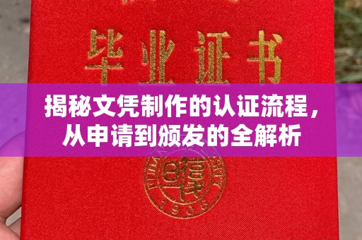 巴楚揭秘文凭制作的认证流程，从申请到颁发的全解析