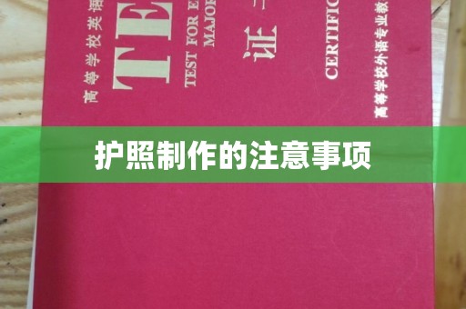 巴楚护照制作的注意事项