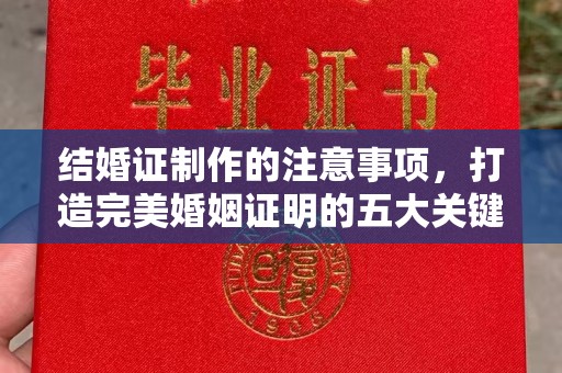 巴楚结婚证制作的注意事项，打造完美婚姻证明的五大关键点