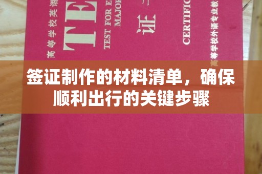 巴楚签证制作的材料清单，确保顺利出行的关键步骤
