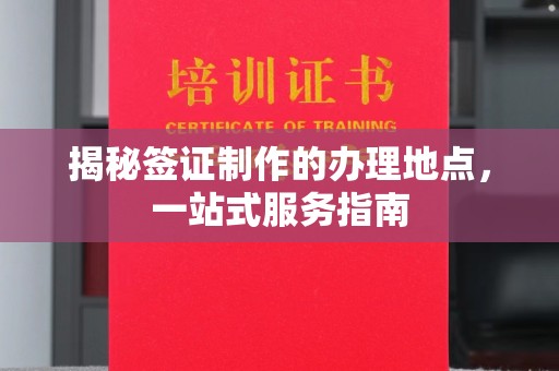 巴楚揭秘签证制作的办理地点，一站式服务指南