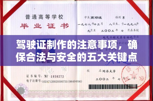 巴楚驾驶证制作的注意事项，确保合法与安全的五大关键点