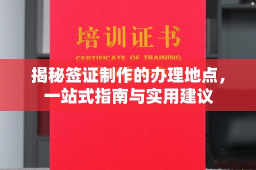 巴楚揭秘签证制作的办理地点，一站式指南与实用建议