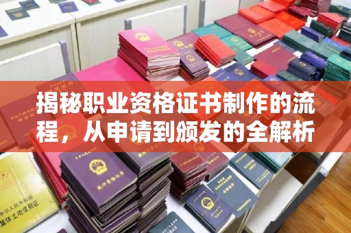 巴楚揭秘职业资格证书制作的流程，从申请到颁发的全解析