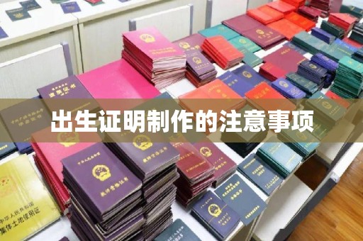 巴楚出生证明制作的注意事项
