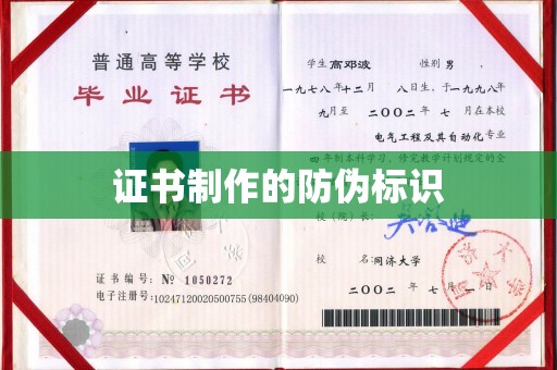 巴楚证书制作的防伪标识