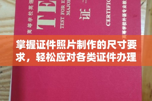 巴楚掌握证件照片制作的尺寸要求，轻松应对各类证件办理