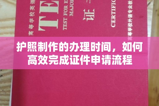 巴楚护照制作的办理时间，如何高效完成证件申请流程