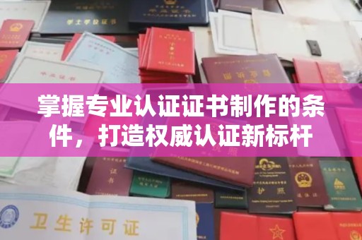 巴楚掌握专业认证证书制作的条件，打造权威认证新标杆