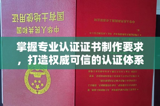 巴楚掌握专业认证证书制作要求，打造权威可信的认证体系