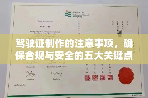 巴楚驾驶证制作的注意事项，确保合规与安全的五大关键点