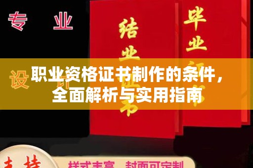 巴楚职业资格证书制作的条件，全面解析与实用指南