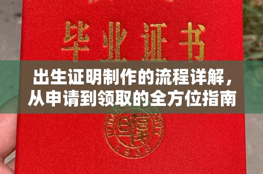 巴楚出生证明制作的流程详解，从申请到领取的全方位指南
